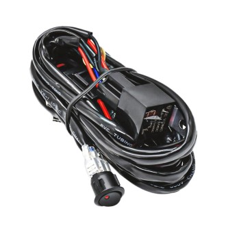 D0005 Off-road Vehicle 300W 2 in 1 Round Waterproof Switch Light Wiring Harness