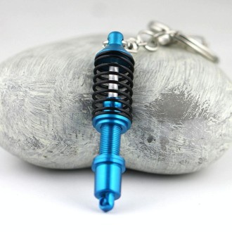 Shock Absorber Keychain Key Ring Holder(Blue)