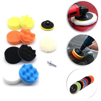 5 Inch 11 In 1 3-7 Inch Car Polishing and Waxing Sponge Plate Sponge Pad Set