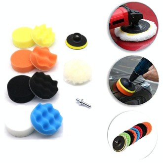 6 Inch 11 In 1 3-7 Inch Car Polishing and Waxing Sponge Plate Sponge Pad Set