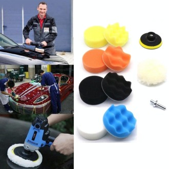 6 Inch 11 In 1 3-7 Inch Car Polishing and Waxing Sponge Plate Sponge Pad Set