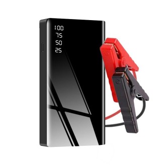 R20s Car Battery Emergency Start Power Supply With LED Light, Specification: Without Plug Black