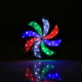 40 LEDs SMD 2835 Motorcycle Modified Windmill Colorful Light Fire Wheel Light Styling Flash Atmosphere Lamp, Diameter: 10cm, DC 