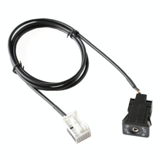 Car Handheld Box AUX Interface Connector + Cable Wire Harness for Volkswagen Bora / Audi