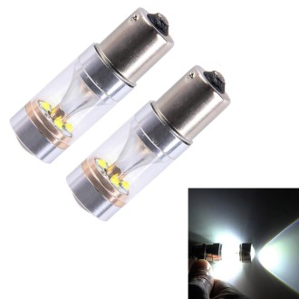 2 PCS 1156/BA15S  350LM 6000K 30W White Light 6 LED CREE Canbus Car Reversing Light / Turn Light, DC 12V