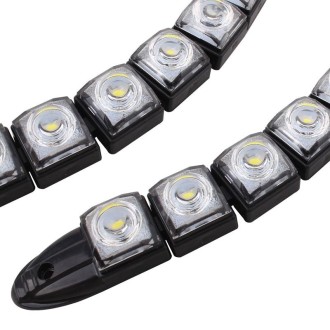 2 PCS  4.5W 9 LED SMD 5050 Flexible Snake LED Car Daytime Running Lights, DC 12V