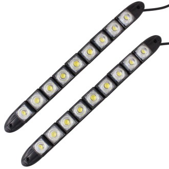 2 PCS  4.5W 9 LED SMD 5050 Flexible Snake LED Car Daytime Running Lights, DC 12V