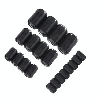 20 PCS / Pack 3.5mm/5mm/7mm/9mm/13mm Anti-interference Degaussing Ring Ferrite Ring Cable Clip Core Noise Suppressor Filter