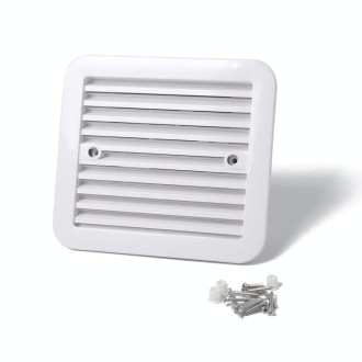 12V White Air Vent with Fan RV Trailer Caravan Mute Side Air Ventilation