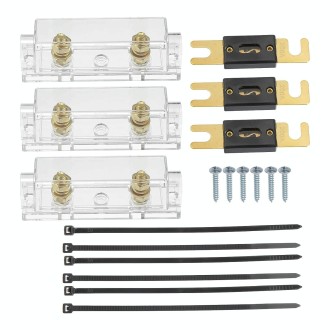 3 in 1 ANL Car Audio Modified Fuse Holder with 200A Fuse, Current:200A