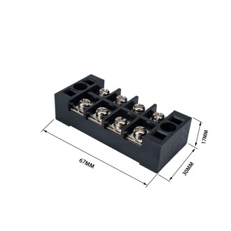 A4006 5 in 1 TB-2504 25A Double Row 4-position Fixed Power Screw Terminal