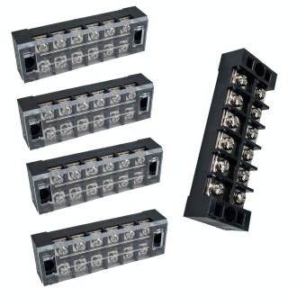 A4008 5 in 1 TB-2506 25A Double Row 6-position Fixed Power Screw Terminal