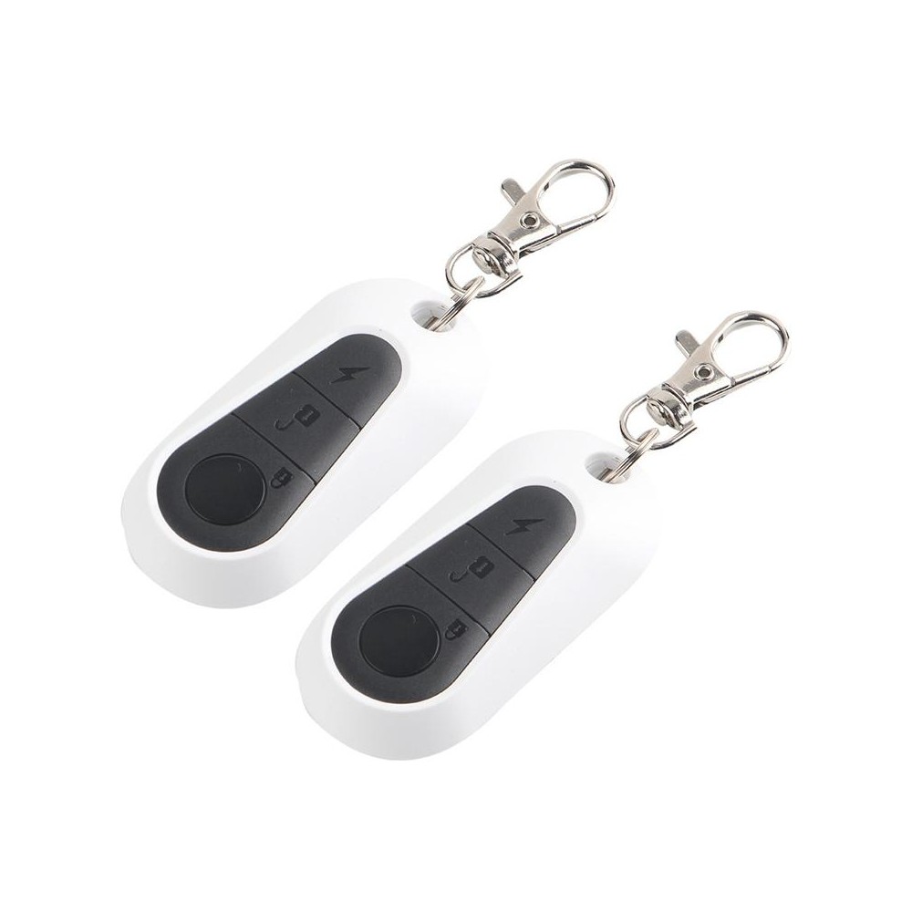 433MHz Learning Code 2pcs Sports Car Roller Door Garage Door Wireless Key Remote Control(White)