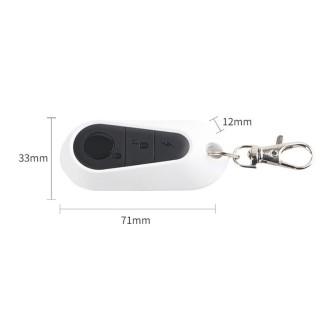 433MHz Learning Code 2pcs Sports Car Roller Door Garage Door Wireless Key Remote Control(White)