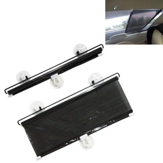 Retractable Car Window Sun Shade for Automobile Back Windshield, Size: 125cm x 45cm, Random Color Delivery