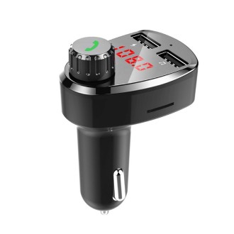 G13 Car MP3 Player Bluetooth Hands-free Device FM Transmitter Car Kit Dual USB Fast Charger