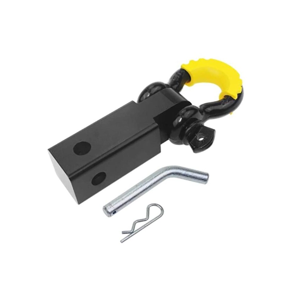 Solid Trailer Arm Off-Road Vehicle Rear Bumper Modified Traction Connector, Color: Black Yellow