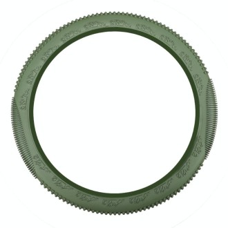 Non-slip Wear-resistant Fire Pattern Silicone Car Steering Wheel Cover, Size: 36-42cm(Army Green)