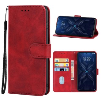 Leather Phone Case For Xiaomi Black Shark 5 Pro(Red)