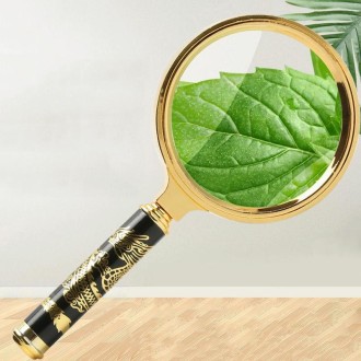 2pcs Elderly Reading Books Handheld Magnifier, Diameter:60mm(Removable Handle)