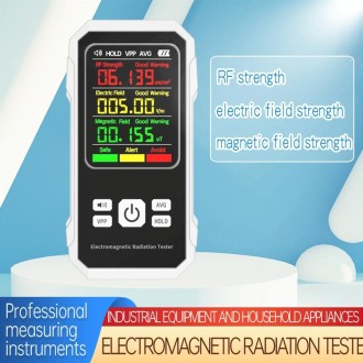 Electromagnetic Radiation Detector High Frequency Radiation Detector(White)