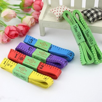 20 PCS 1.5m Long Multi-function Soft Tape Measure, Random Color Delivery