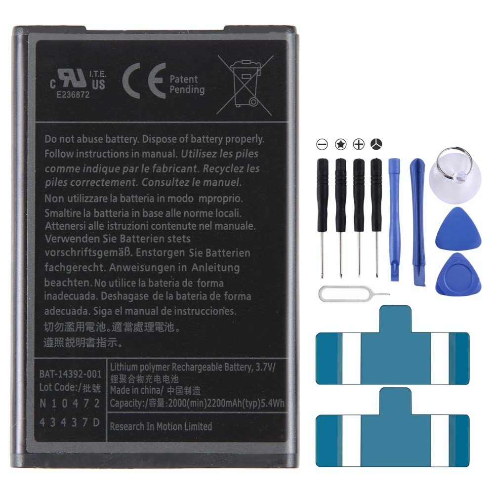 For Blackberry M-S1 Bold 9000/9700 2000mAh Battery Replacement BAT-14392-001