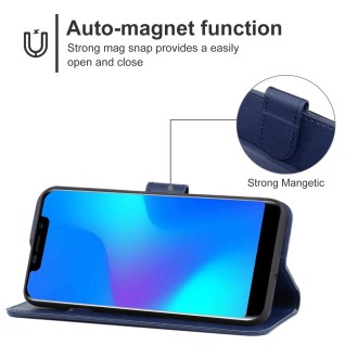 Leather Phone Case For DOOGEE X70(Blue)