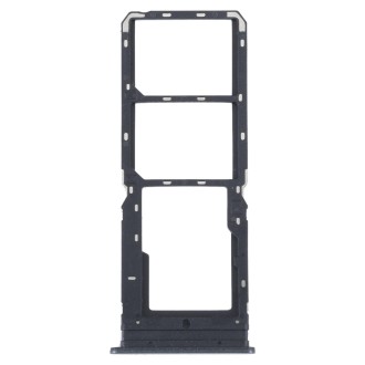 For vivo Y16 SIM Card Tray + SIM Card Tray + Micro SD Card Tray (Black)