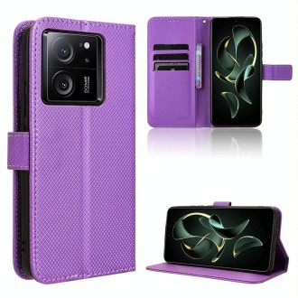 For Xiaomi Redmi K60 Ultra Diamond Texture Leather Phone Case(Purple)