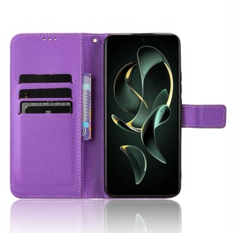 For Xiaomi Redmi K60 Ultra Diamond Texture Leather Phone Case(Purple)