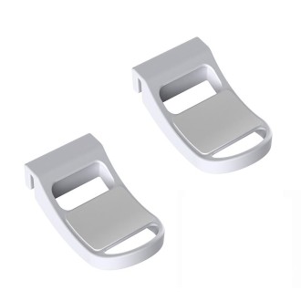 For PS5 2pcs Headset Hooks Host Console Gamepad Storage Side Bracket(White)