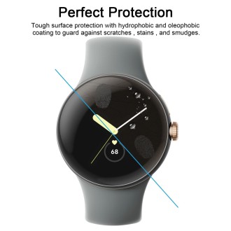 For Google Pixel Watch Smart Watch Tempered Glass Film Screen Protector