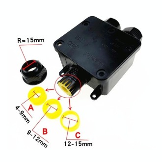 IP68 Waterproof Junction box with Terminal, Sealing Ring:9-12mm