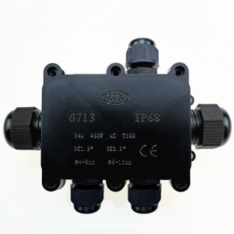 G713 IP68 Waterproof Five-way Junction Box for Protecting Circuit Board