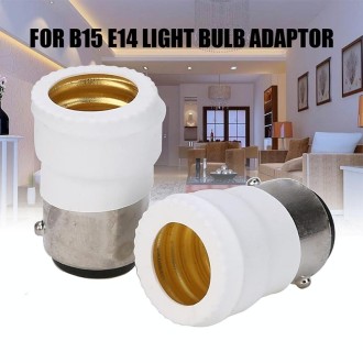 B15 to E14 Light Lamp Bulbs Adapter Converter