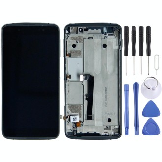 OEM LCD Screen for Alcatel One Touch Idol 4 LTE / 6055 Digitizer Full Assembly with Frame (Black)