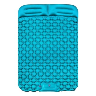 Outdoor Camping Foot-step Automatic Inflatable Cushion Portable TPU Inflatable Double Bed, Size: 195 x 119 x 16cm(Peacock Blue)