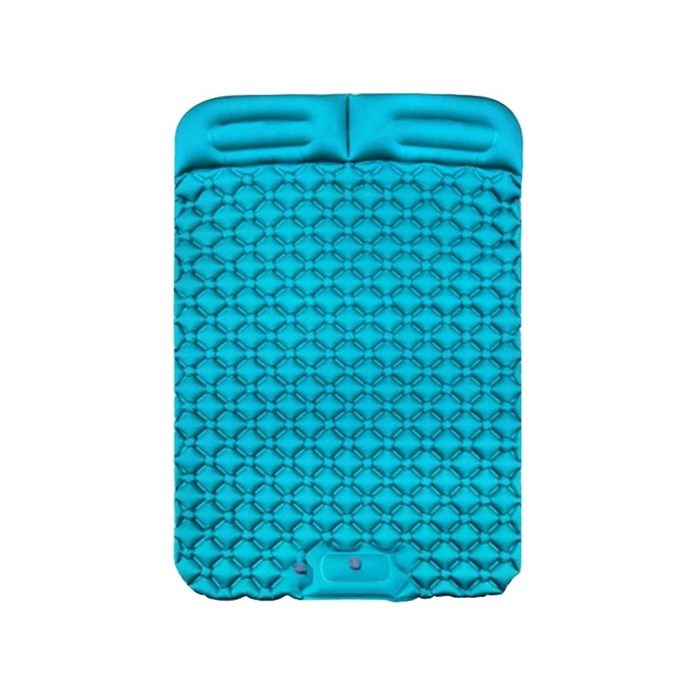 Outdoor Camping Foot-step Automatic Inflatable Cushion Portable TPU Inflatable Double Bed, Size: 195 x 119 x 16cm(Peacock Blue)