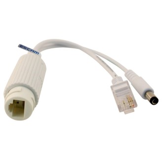 ESCAM POE S2 Data Exchange Cable POE Splitter Connect to POE switch for IP Cameras, Transmission Distance: 30m(White)