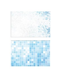 3D Double-Sided Matte Photography Background Paper(Blue Square)