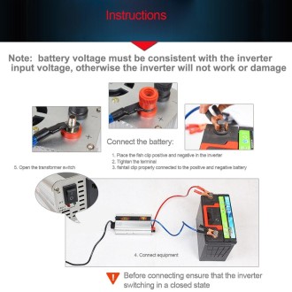 SUVPR DY-LG300S 300W DC 12V to AC 220V 50Hz Pure Sine Wave Car Power Inverter with Universal Power Socket