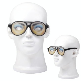 Plastic Funny Joke Glasses with Black Frame(Black)