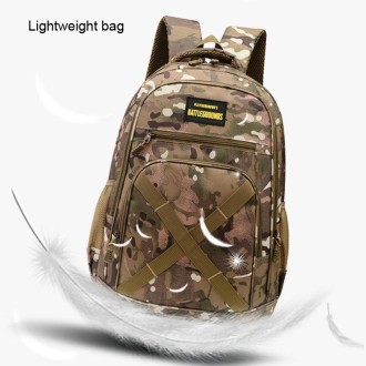 Camouflage Travel Backpack Anti-Splash Water Bag(Grey)