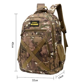 Camouflage Travel Backpack Anti-Splash Water Bag(Grey)