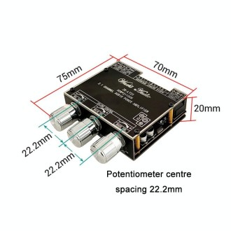 LT23 50W+100W 2.1 Channel TWS Bluetooth Audio Receiver Amplifier Module With Subwoofer