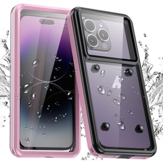 IPX8 Life Waterproof Diving Protective Phone Case for below 6.7 inch Phone (Pink)