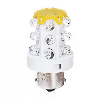 B15 15 LEDs Small Bulb LED Warning Light, Random Color Delivery, Voltage:220V