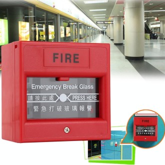 Emergency Break Glass Fire Alarm Door Release Exit Button