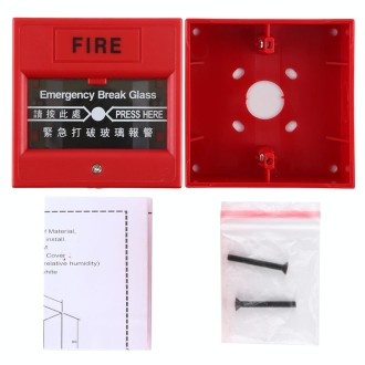 Emergency Break Glass Fire Alarm Door Release Exit Button